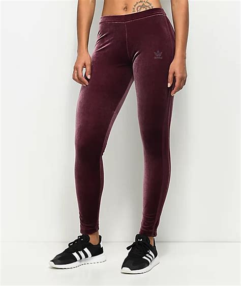 maroon adidas leggings